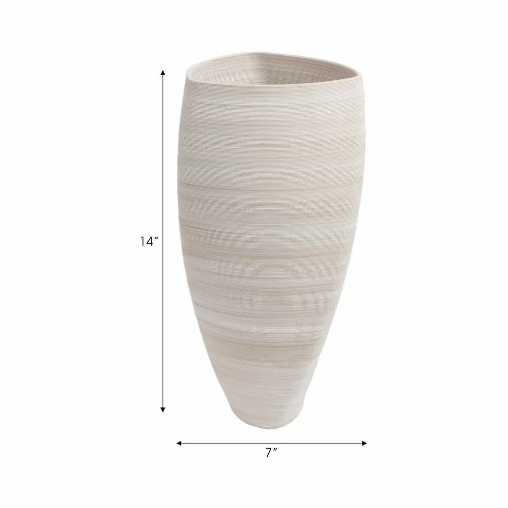 RIDLEYLAKE TAN VASE 14 (IN)