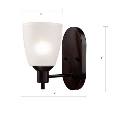 Jackson 8'' High 1-Light Sconce - Oil Rubbed Bronze