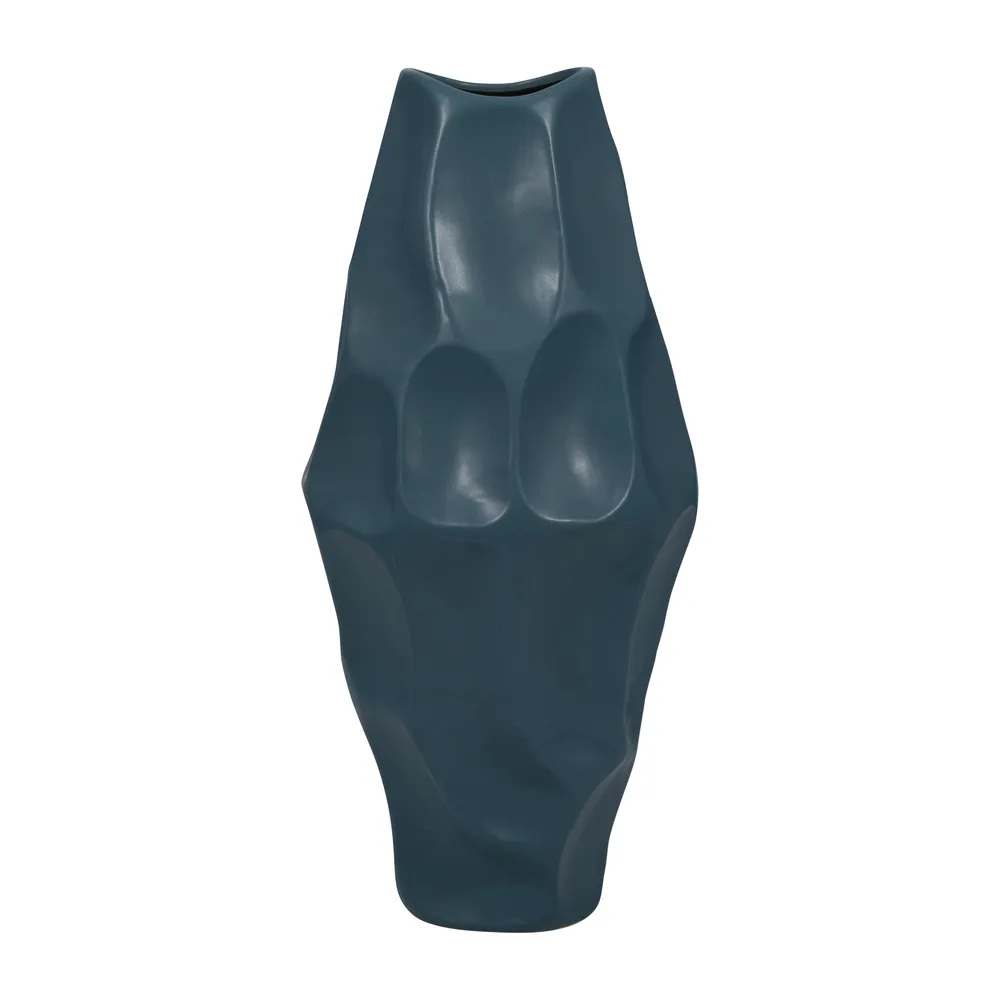 HERMONHOLM BLUE VASE 21 (IN)
