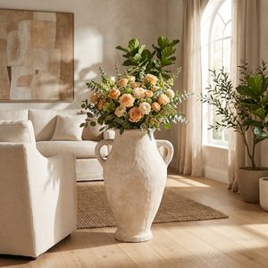 NATESTONE WHITE VASE 31 (IN) 2