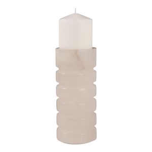 FERRISSIDE WHITE CANDLE HOLDER 8 (IN) 3