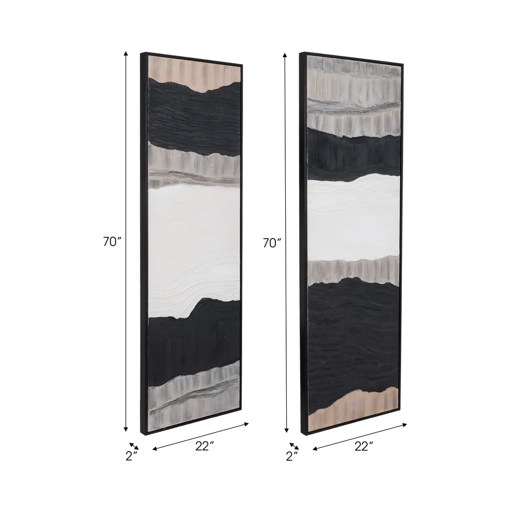 BRAMPORT SET OF 2 BLACK ART 70 (IN)