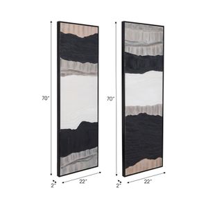 BRAMPORT SET OF 2 BLACK ART 70 (IN) 10