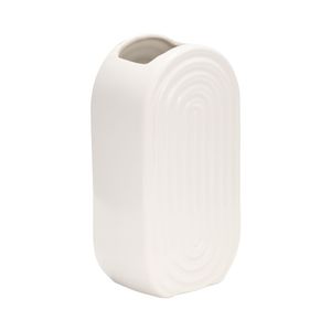 ELTONLAND WHITE VASE 9 (IN) 4