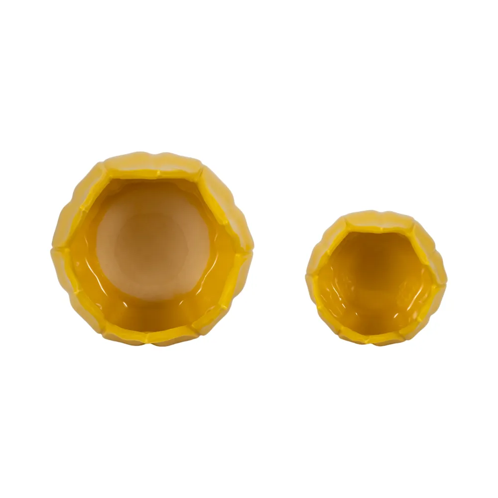 GENTRYWIND SET OF 2 YELLOW PLANTER 7 (IN)
