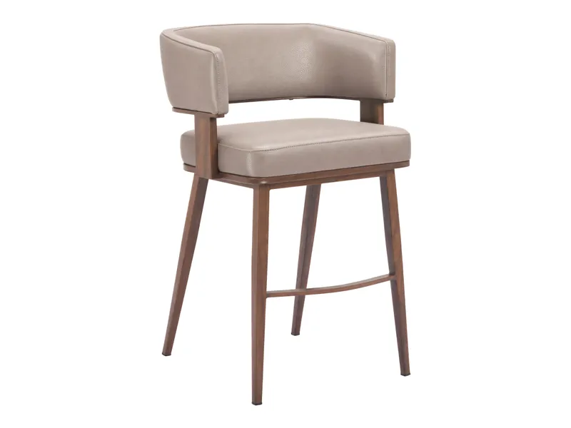 Poise Counter Stool Brown & Walnut 7