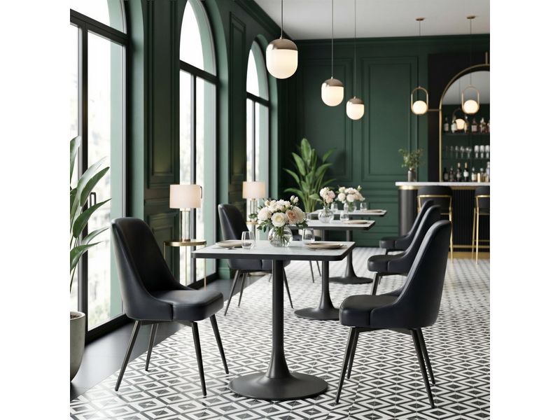 Spot Bistro Table Gray & Black 2