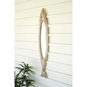 Carved Wooden Fish Mirror 1