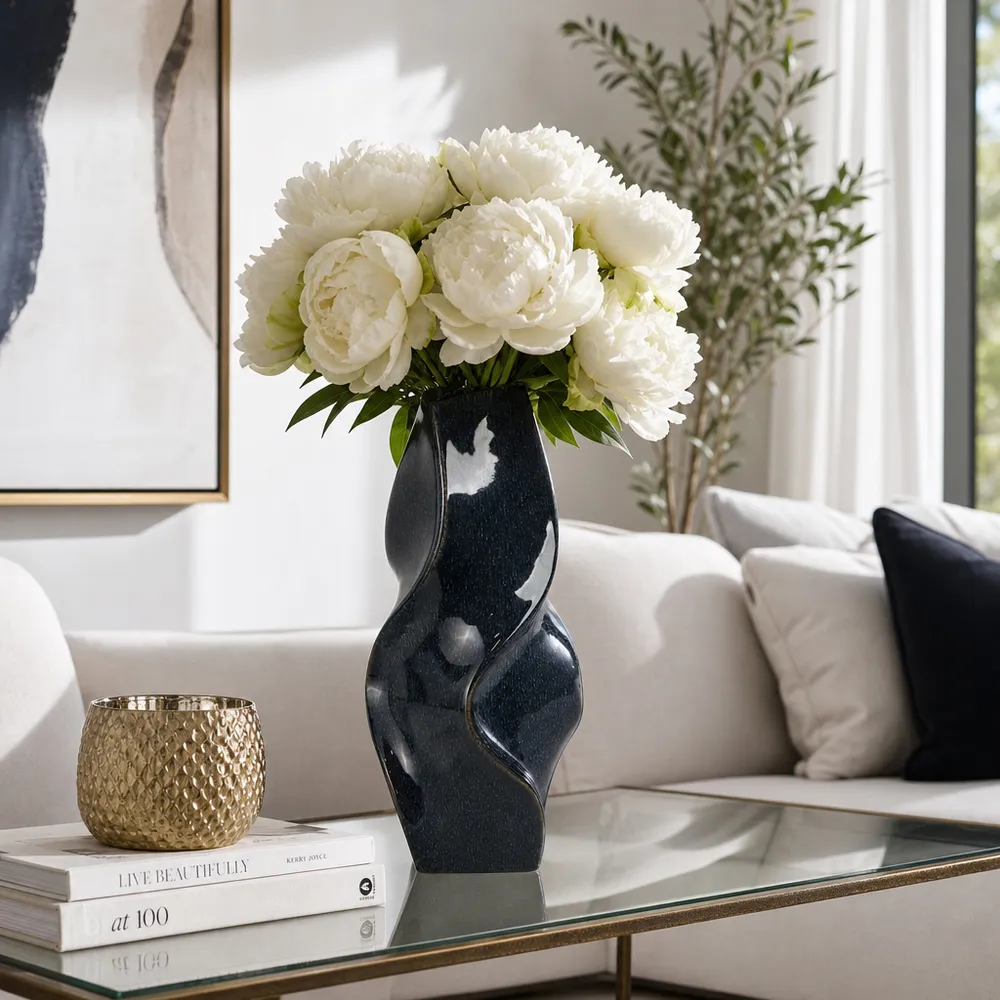 SOLRIDGE BLUE VASE 16 (IN)