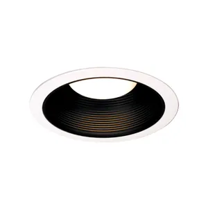 Intra 6'' Wide 1-Light Recessed Trim - White with Black 1