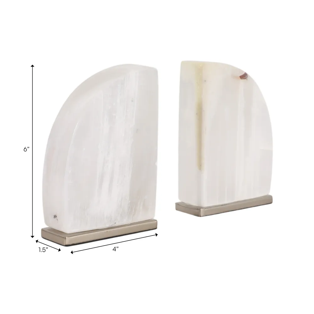 FOLEYCLIFF WHITE BOOKEND 6 (IN)