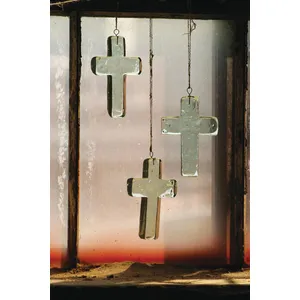 Glass Cross Suncatcher 4