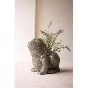 Terracotta Frog Planter with Rustic Glaze 1