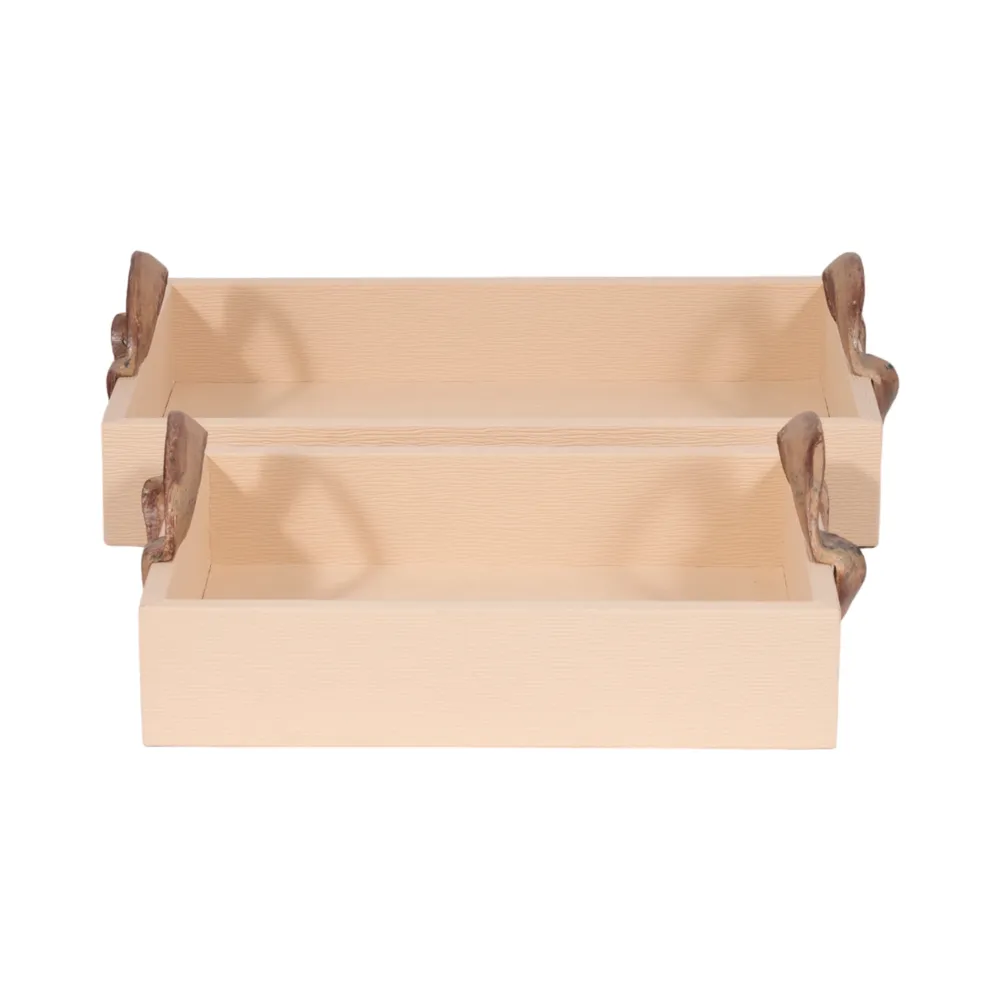 ELDERLEY SET OF 2 BRONZE TRAY 6 (IN)