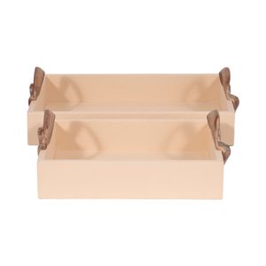 ELDERLEY SET OF 2 BRONZE TRAY 6 (IN) 4