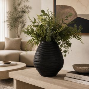 HAVENOAK BLACK VASE 14 (IN) 2