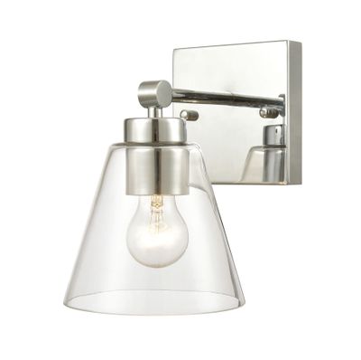 East Point 10″ High 1-Light Sconce - Polished Chrome