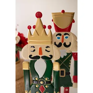 Set of 2 Painted Metal Nutcrackers 2