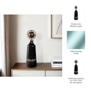 GRAYDONWIND BROWN GLASS VASE 20 (IN) 10