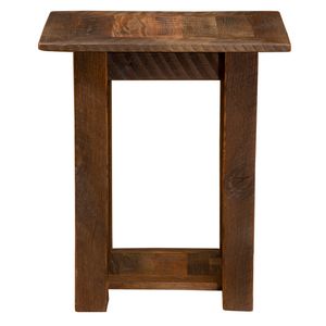 Barnwood Open Nightstand 4