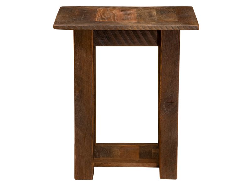 Barnwood Open Nightstand 4