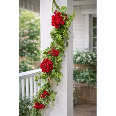 Scarlet Fern 4ft Garland