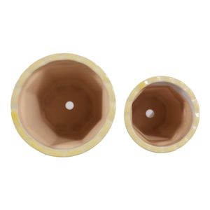 ENOCHFIELD SET OF 2 YELLOW PLANTER 7 (IN) 8