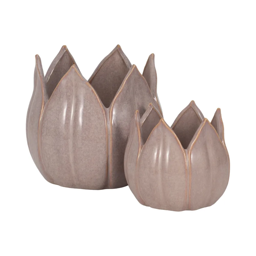 GENTRYWIND SET OF 2 PURPLE PLANTER 7 (IN)