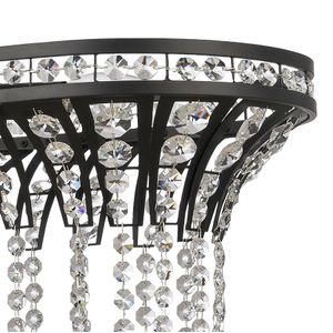 Fantania 36'' Wide 4-Light Linear Chandelier - Matte Black 3