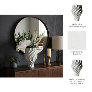 COVEHOLM WHITE VASE 14 (IN) 8