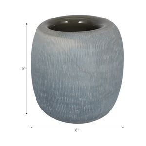 LUKELEY BLUE GLASS VASE 9 (IN) 8