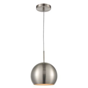 Salt Rim 8'' Wide 1-Light Mini Pendant - Brushed Nickel 1