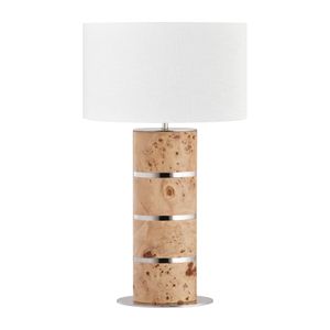 Cahill 28'' High 1-Light Table Lamp - Natural Burl 2