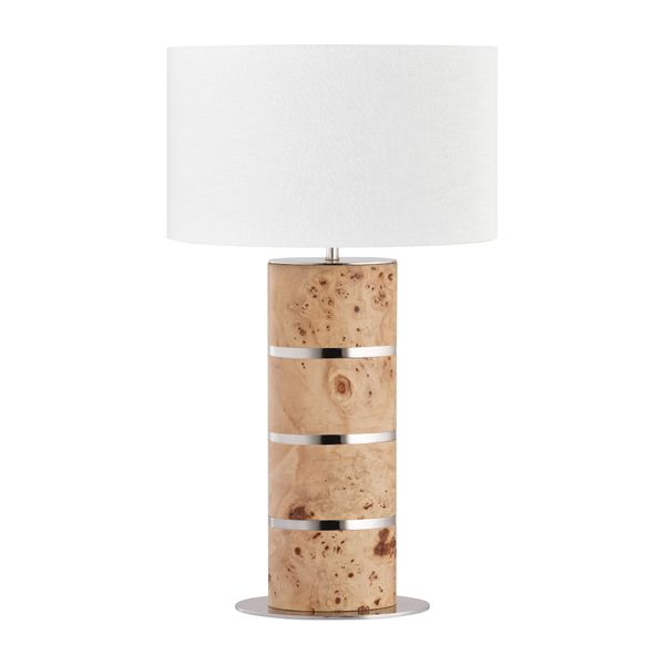 Cahill 28'' High 1-Light Table Lamp - Natural Burl