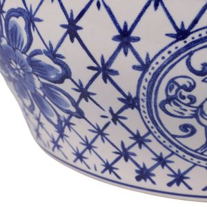 ELTONVIEW SET OF 4 BLUE PLANTER 8 (IN) 8