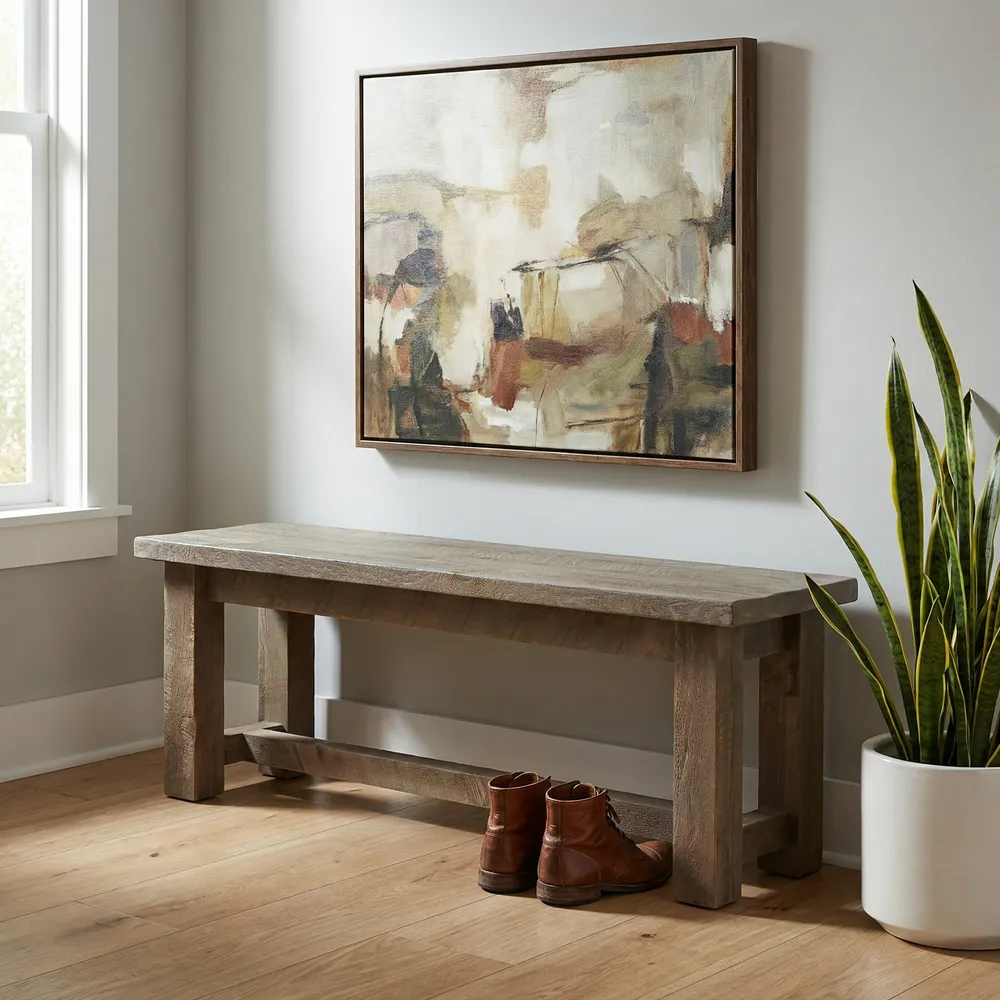 WoodShop 6-foot Prairie Bench - Wood Seat