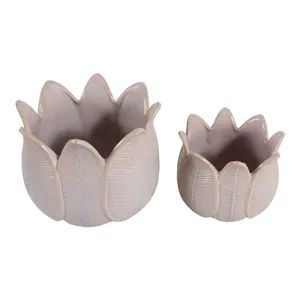 BRADYRIDGE SET OF 2 PURPLE PLANTER 7 (IN) 5