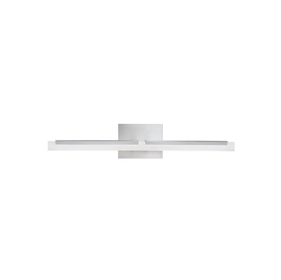 Double L 26″ Wide Integrated LED Vanity Light - Brushed Nickel