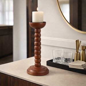 WRENVIEW BROWN CANDLE HOLDER 12 (IN) 2