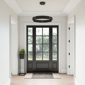 Fogelberg 26'' Wide Integrated LED Pendant - Matte Black 7