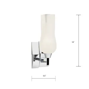 Fleur 14'' High 1-Light Sconce - Chrome 2
