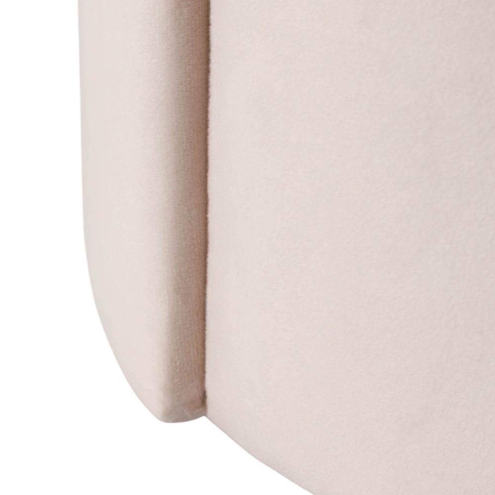 BAYARDMILL WHITE OTTOMAN 22 (IN)