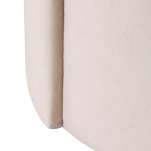 BAYARDMILL WHITE OTTOMAN 22 (IN) 7