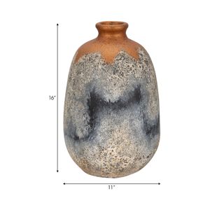 HOLLYROSE BLUE VASE 17 (IN) 9