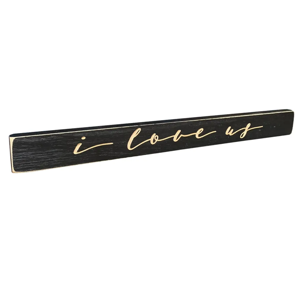 18" USA I LOVE US ROUTED BARNWOOD SIGN