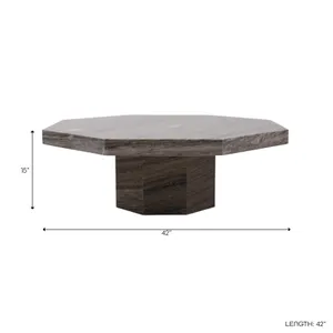STONEVIEW BLACK COFFEE TABLE 16 (IN) 10