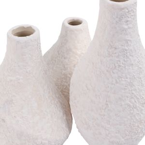 EDMONDFORD SET OF 3 IVORY VASES 9 (IN) 6