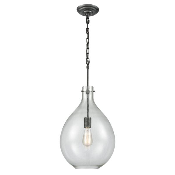 Sunderland 12'' Wide 1-Light Pendant - Silvered Graphite