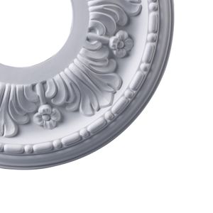 Acanthus 11'' Wide Medallion - White 4