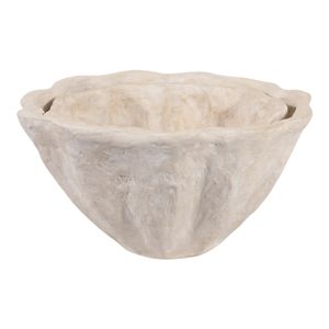 TANNERVALE SET OF 2 WHITE PLANTER 10 (IN) 4